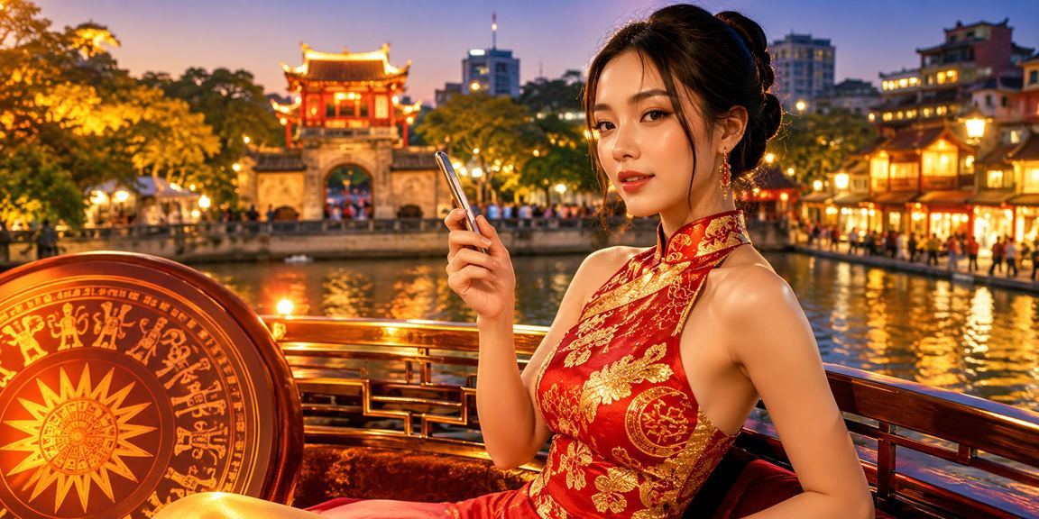 Không khí lễ hội game slot tại Hà Nội với ánh đèn neon rực rỡ